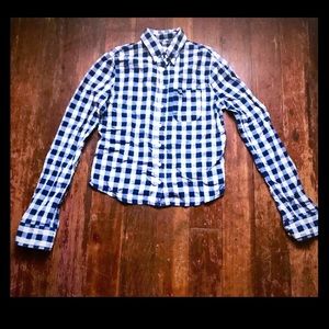 Abercrombie Kids checked button down top